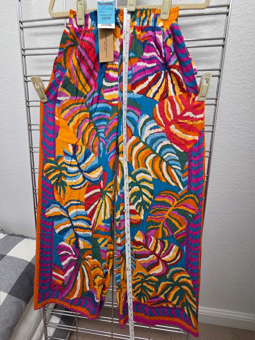 Christian Siriano Colorful Tropical Print Wide-Leg Skirt - Multicolor